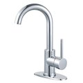 Kingston Brass Kingston Brass LS8431DL Fauceture Concord Single-Handle Bathroom Faucet with Push Pop-Up; Polished Chrome LS8431DL